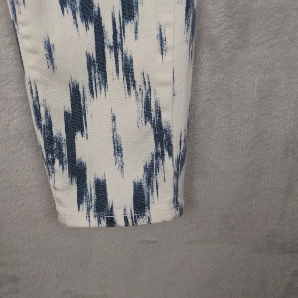Paige Verdugo Ultra Skinny Jeans Women Sz 26 White Blue Stretch Coastal Cowgirl - Picture 6 of 13